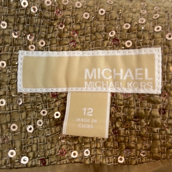 Michael Kors Camel Sequin Blazer - Picture 3 of 4